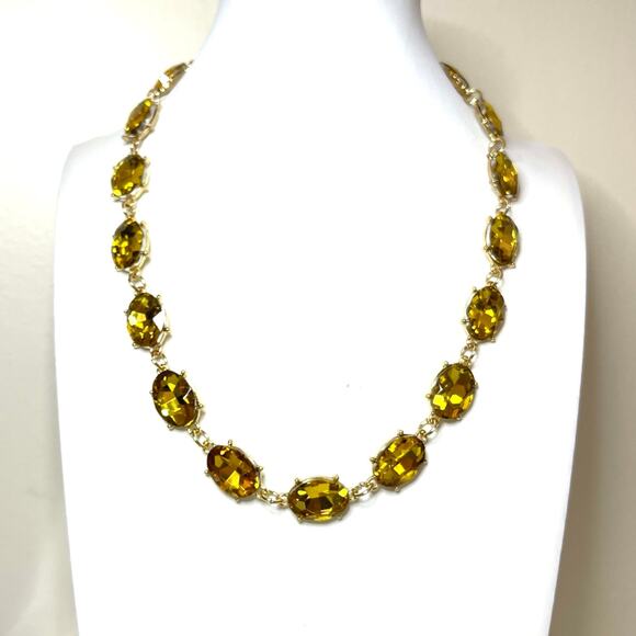 NEW Necklace Chunky Gold Rhinestone 16" 18" 20" High End Jewelry Devil wears m10 - Picture 3 of 4
